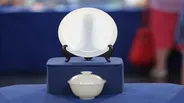 Appraisal: Chinese White Jade Dish & Rice Bowl, ca. 1925