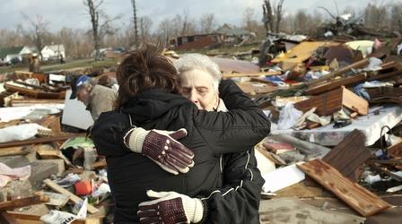 Video thumbnail: PBS NewsHour Tornado survivors face freezing temperatures, power outages