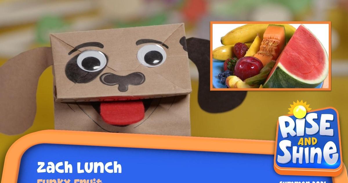 Rise and Shine Zach Lunch Funky Fruit Season 2021 PBS