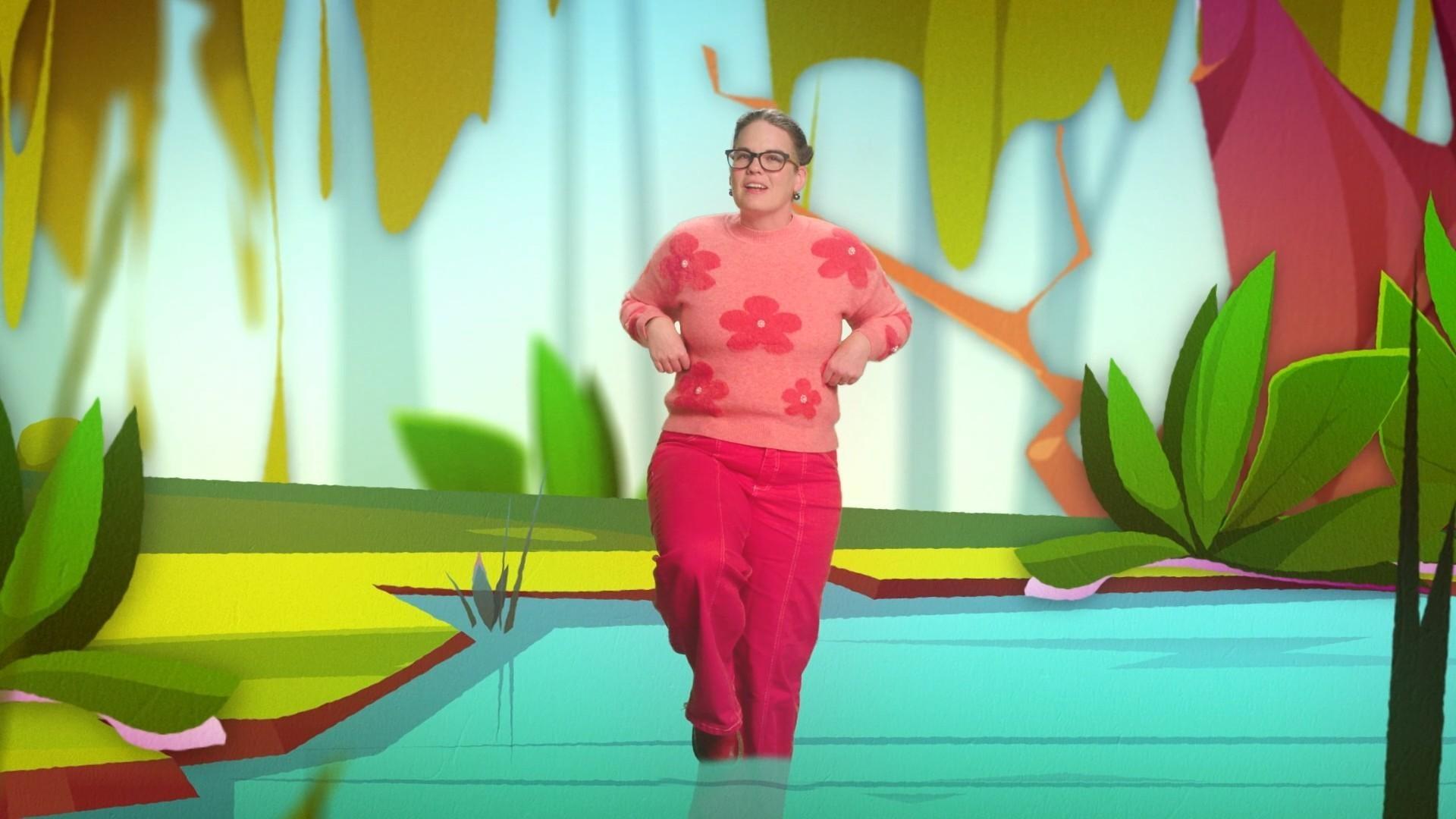 Why do flamingos stand on one leg? Asks Claire from Boston.