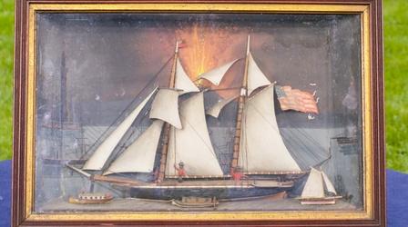 Video thumbnail: Antiques Roadshow Appraisal: Folk Art Ship Diorama, ca. 1870