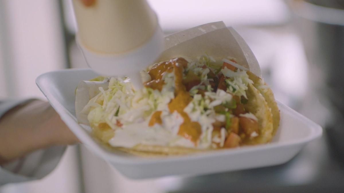 Bites from La Frontera Pulpo Taco La Frontera with Pati Jinich