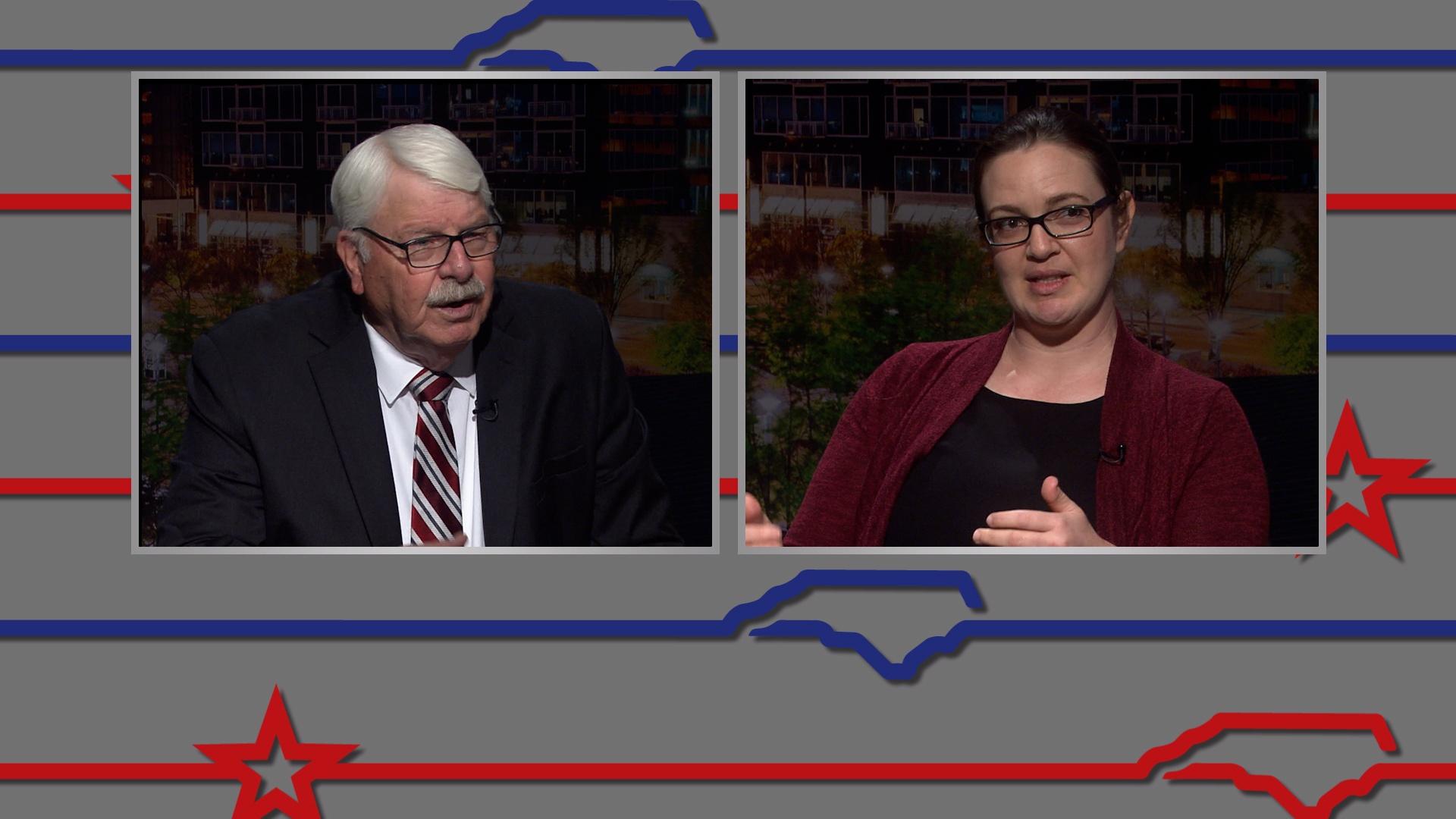 Sarah Taber (D) and Steve Troxler (R)