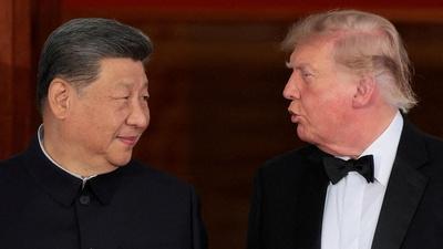 Trump embraces Xi as he turns up attacks on American media