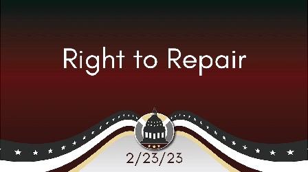 Video thumbnail: Your Legislators Right to Repair 2/23/23