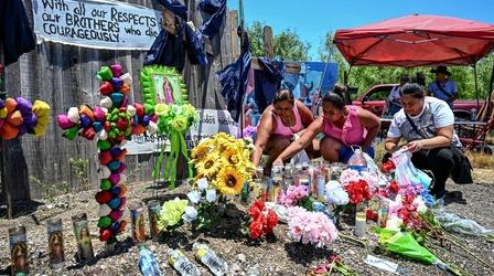 Video thumbnail: PBS NewsHour News Wrap: Toll rises to 53 from abandoned Texas trailer