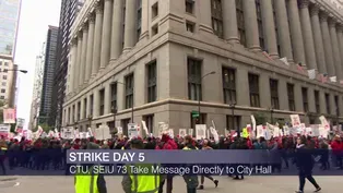 Striking CPS Teachers, Staff Take Message to City Hall
