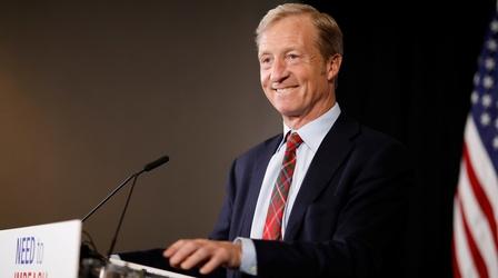Video thumbnail: PBS NewsHour Tom Steyer on climate change, gun safety and impeachment