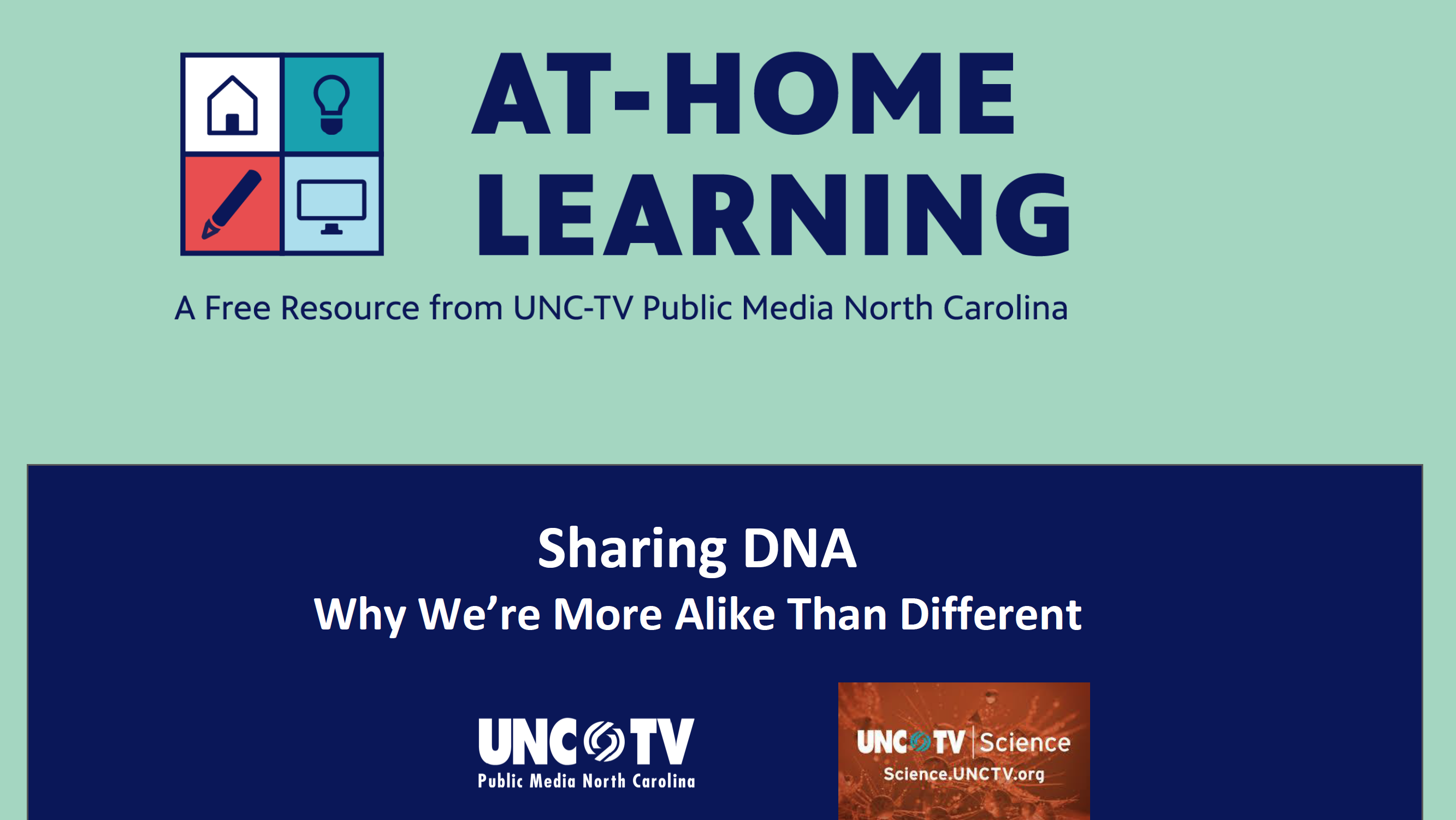 AHL Webinar: Sharing DNA (featuring UNC-TV Science