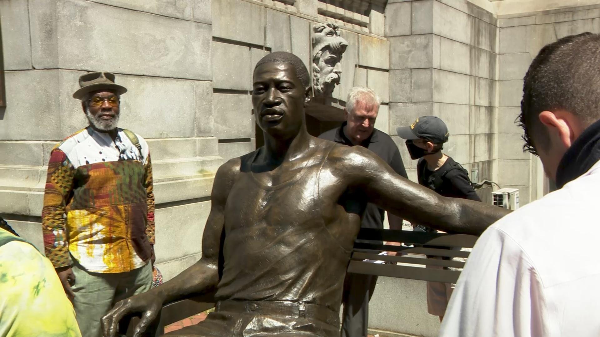 George Floyd statue unveiled in New Jersey