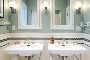 Modern Bath, Vintage Looks