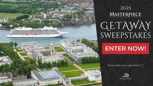 Enter the 2025 MASTERPIECE Getaway Sweepstakes