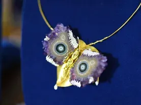 Appraisal: Gold & Amethyst Necklace, ca. 1975