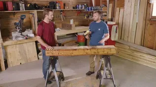 How to Turn a Reclaimed Beam into a Fireplace Mantel