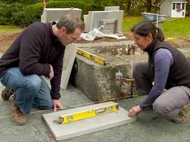 How to Install a Natural Stone Patio with Fire Pit