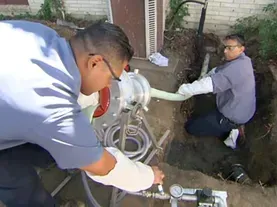 How to Repair a Sewer Pipe Under a Concrete Slab