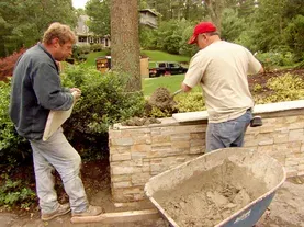 How to Cover a Concrete Wall with Stone Veneer